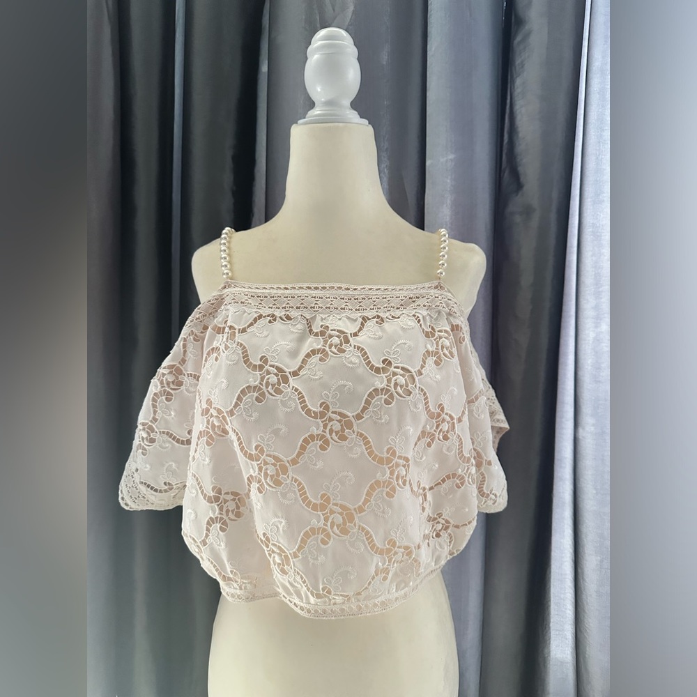 Chanel Eyelet Crop Top